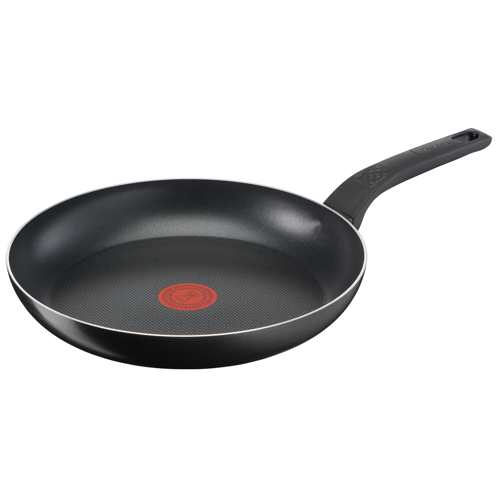 Tigaie Simply Clean B5670653, înveliș antiaderent 100% sigur, Thermo-Signal™, bază Diffusion+, 28 cm, aluminiu, negru