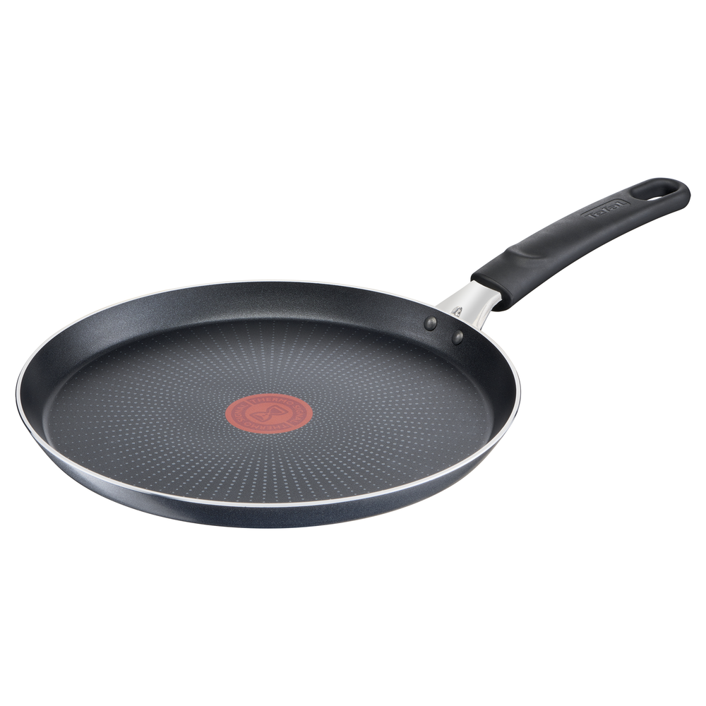 Tigaie pentru clătite XL Force C3851053, înveliș antiaderent 100% sigur, de lungă durată, Thermo-Signal™, bază Diffusion+, 25 cm, aluminiu, negru