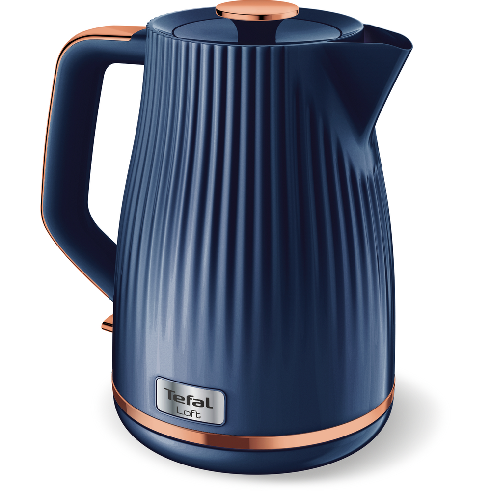 Fierbător apă Loft KO251430, 2400 W, filtru anti-calcar, 1.7 L, plastic, albastru