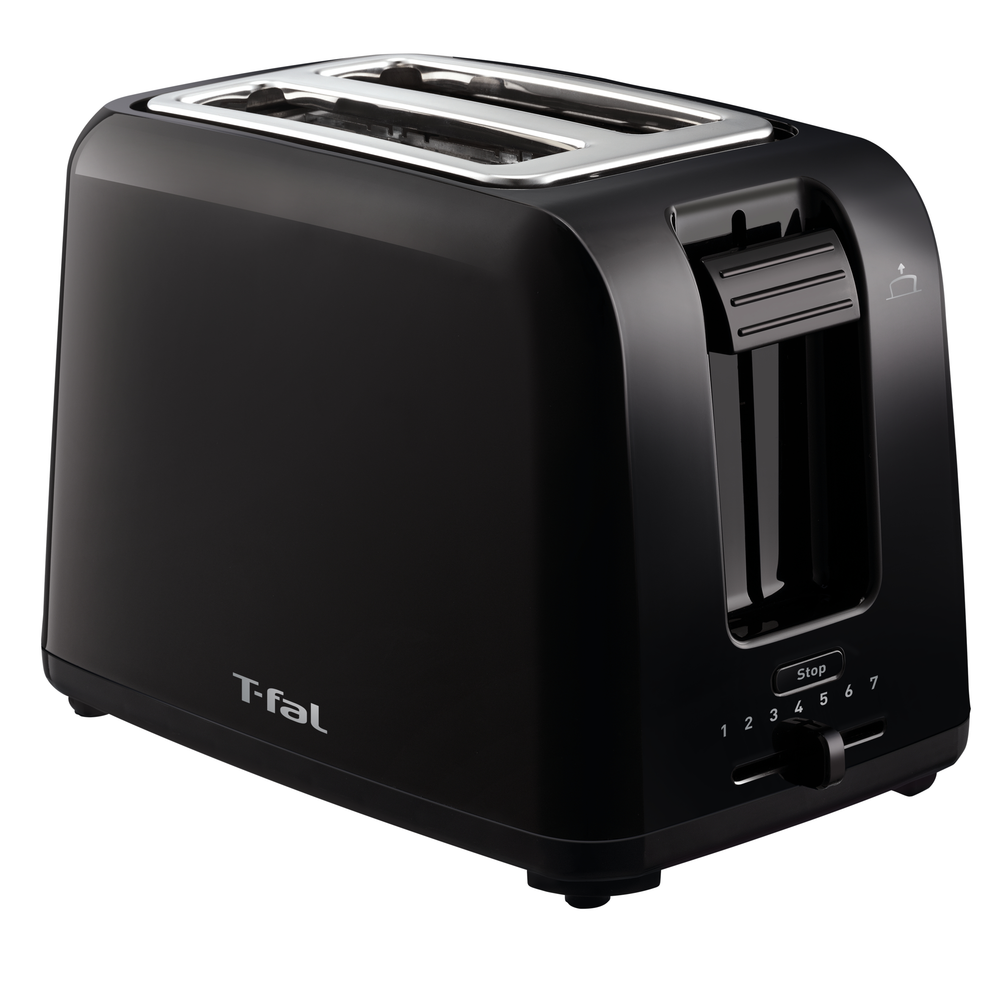Prăjitor de pâine Vita TT1A1830, 800 W, fante cu lățime variabilă, mâner inteligent, tavă detașabilă pentru firimituri, plastic, negru