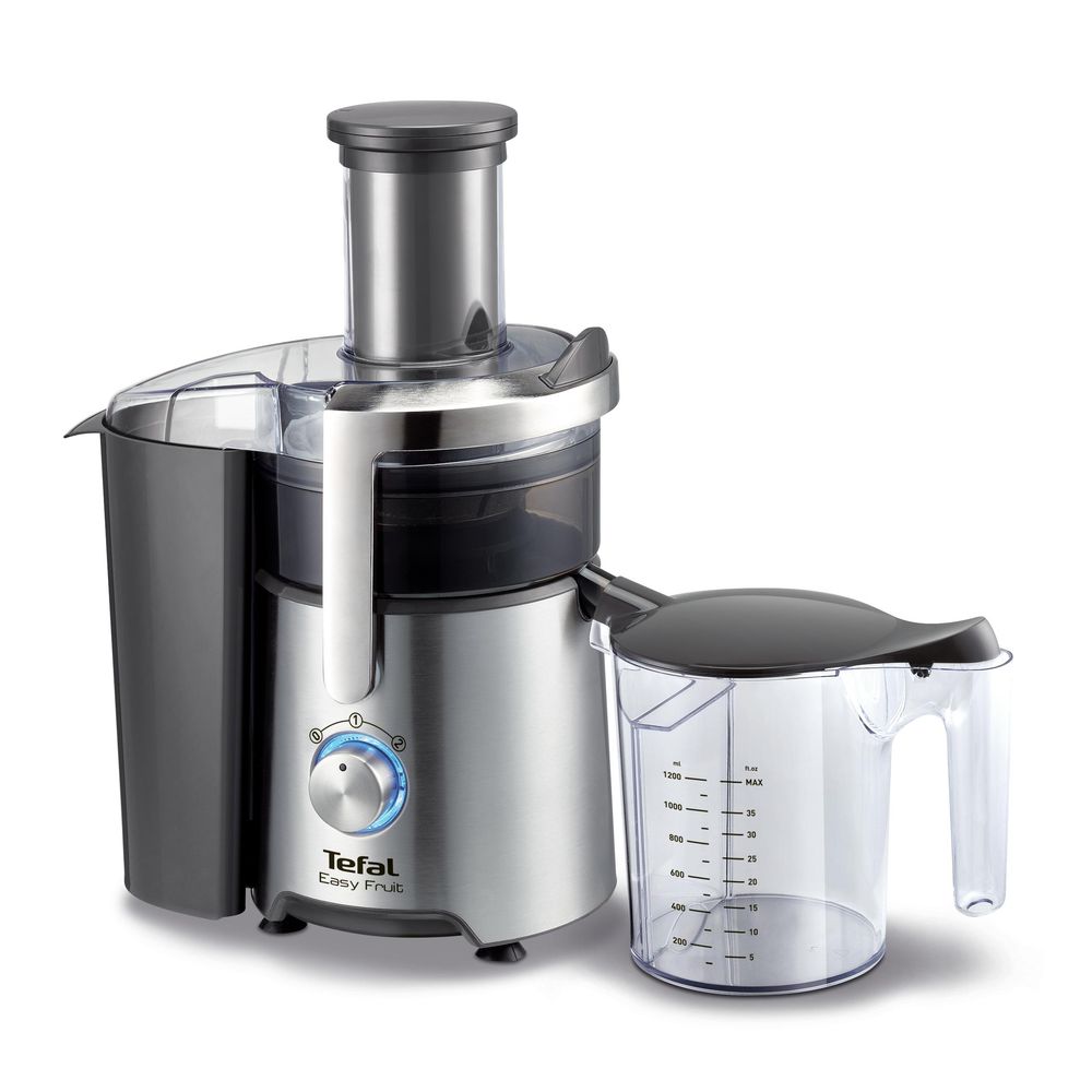 Storcător de fructe și legume Easy Fruit ZE610D38, 800 W, 2 setări de viteză, recipient suc 1.2 L și pulpă 2 L, argintiu