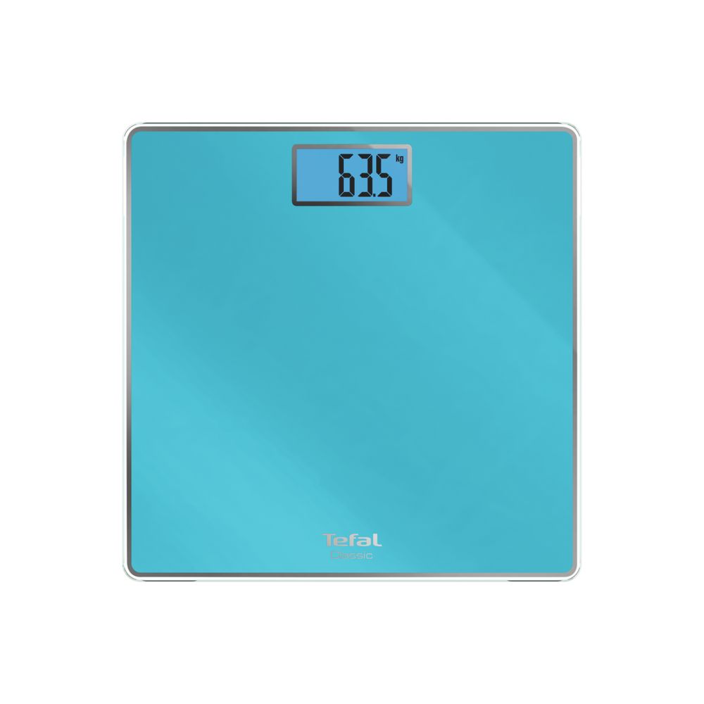 Cântar de baie Classic PP1503V0, 160 KG, gradații la 100 g, 31 x 31 cm, sticlă, albastru