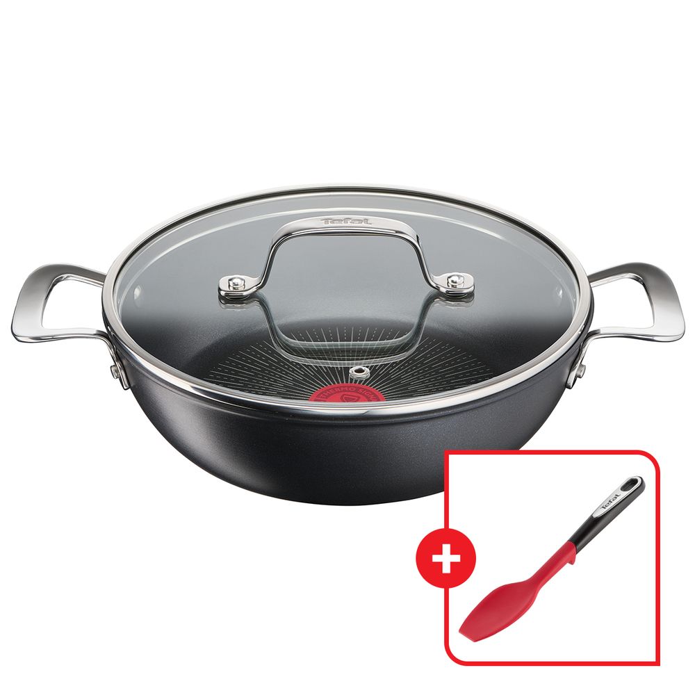 Pachet cratiță Unlimited 26 cm și lingură de silicon Ingenio