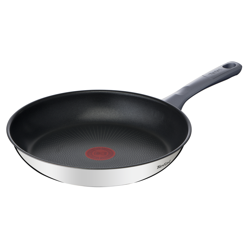 Tigaie Daily Cook G7300655, înveliș antiaderent 100% sigur, de lungă durată, Thermo-Signal™, 28 cm, inox, argintiu