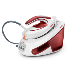 Stație de călcat Express Anti-Calc SV8030E0, 2800 W, 6.2 bari, jet de abur 410 g/min, talpă Durilium, colector anti-calcar, rezervor 1.8 L, roșu