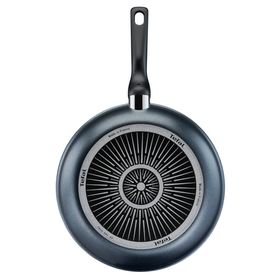 Tigaie XL Force C3850553, înveliș antiaderent 100% sigur, de lungă durată, Thermo-Signal™, bază Diffusion+, 26 cm, aluminiu, negru