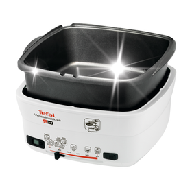 Friteuză Versalio Deluxe 9 &icirc;n 1 FR495070, 1600 W, 9 programe, cronometru detașabil, fereastră de vizualizare, 1 KG / 2 L, alb