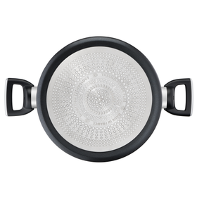 Oală Unlimited G2554672, înveliș antiaderent 100% sigur, Titanium Anti-Scratch, Thermo-Signal™, bază Thermo-Fusion™, 24 cm, aluminiu, negru