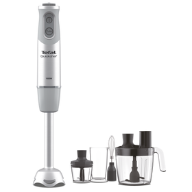 Mixer vertical QuickChef Quartzite 8 în 1 HB65LD38, 1000 W, tehnologie Powelix, 20 trepte de viteză, funcție Turbo, tocător 0.5 L, tel, protecție antistropire, mâner antialunecare, recipient 0.8 L, gri