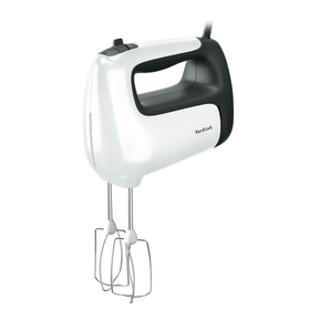 Mixer de mână Prep'Mix HT462138, 500 W, 5 trepte de viteză, funcție Turbo, 2 teluri, 2 cârlige, picior pasator, pahar gradat, alb