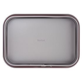 Formă de copt DeliBake J1640574, antiaderentă, margine detașabilă, 36 x 24 cm, oțel carbon, roșu