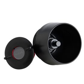 Termos Travel Mug K3081114, înveliș exterior silicon negru, fără BPA, 0.36 L, inox, negru 