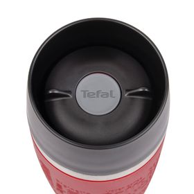 Termos Travel Mug K3084114,  înveliș exterior silicon roșu, fără BPA, 0.36 L, inox, roșu