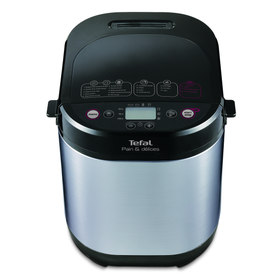 Mașină de pâine Pain et Delice PF240E38, 700 W, 20 programe, pornire programabilă, păstrare la cald, tavă pătrată, cu înveliș antiaderent, recipient lactate 1 L, 3 accesorii, carte de rețete, 1 KG, argintiu