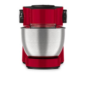 Robot de bucătărie Wizzo QB317538, 1000 W, set pentru patiserie, bol inox 4 L, funcția Pulse, blender inox 1.5 L, mașină de tocat carne, feliator, roșu