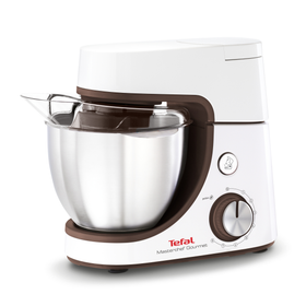 Robot de bucătărie MasterChef Gourmet Baking with Kids QB51K138, 1100 W, set pentru patiserie, set de accesorii pentru copii, recipiente dozare, husă, bol inox 4.6 L, funcția Pulse, argintiu