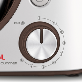 Robot de bucătărie MasterChef Gourmet Baking with Kids QB51K138, 1100 W, set pentru patiserie, set de accesorii pentru copii, recipiente dozare, husă, bol inox 4.6 L, funcția Pulse, argintiu