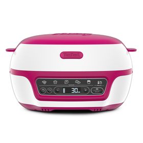 Aparat pentru desert Cake Factory KD810112, 1100W, 5 programe, 13 accesorii, carte de rețete, alb / roz