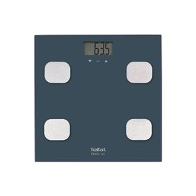 Cântar de baie inteligent Body Up BM2520V0, indice de masă corporală, 8 memorii, 35 mm grosime, 150 KG, gradații la 100 g, 32 x 32 cm, sticlă, albastru