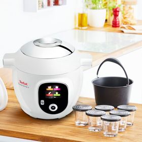 Pachet aparat de gătit multifuncțional Cook4Me+ și set de 6 recipiente de sticlă