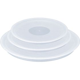 Set de 3 capace Ingenio My Essentials L9019222, compatibil cu Ingenio, ușor de depozitat, 16 - 20 cm, plastic, alb