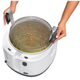 Friteuză Filtra One FF162131, 1900 W, 1 program, termostat ajustabil, plasă pentru filtrare patentată, fereastră de vizualizare, 1.2 KG / 2.1 L, alb
