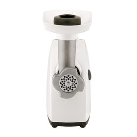Mașină de tocat carne HV4 NE445138, 2000 W, 3 site inox, 2 accesorii roșii și cârnați, alb