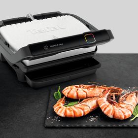 Grătar electric OptiGrill Elite GC750D30, 12 programe, termostat reglabil, carte de rețete, argintiu