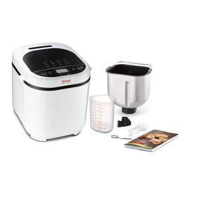 Mașină de pâine Pain Dore PF210138, 720 W, 12 programe, pornire programabilă, păstrare la cald, tavă pătrată, cu înveliș antiaderent, 3 accesorii, carte de rețete, 1 KG, alb
