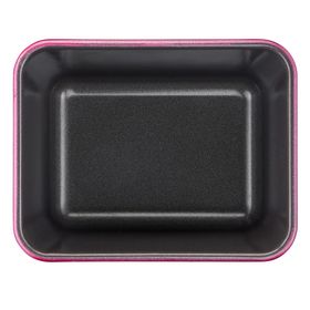 Set 3 forme CreaBake mini prăjituri J3079804, &icirc;nveliș antiaderent, aluminiu, 8.3 x 6.5 cm, roz