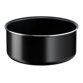 Set de 5 piese Ingenio Easy Cook & Clean L1539543, înveliș antiaderent 100% sigur, Thermo-Signal™, bază Diffusion+, mâner detașabil, aluminiu, negru