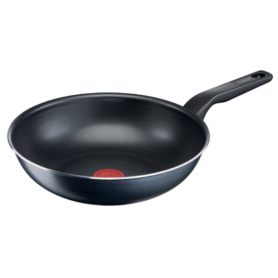 Tigaie wok XL Force C3851953, înveliș antiaderent 100% sigur, de lungă durată, Thermo-Signal™, bază Diffusion+, 28 cm, aluminiu, negru