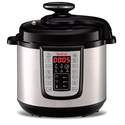 Oală sub presiune electrică multifuncțională One Pot CY505E30, 1200 W, 25 de programe, funcție de menținere la cald, carte de rețete, 6 L, inox, argintiu