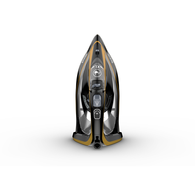 Fier de călcat Ultimate Pure FV9865E0, 3000 W, jet de abur 250 g/min, talpă Durilium Airglide Autoclean, colector anti-calcar, filtru micro - calc, rezervor 0.35 L, auriu