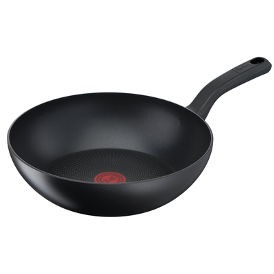 Tigaie Wok So Chef G2671972, înveliș antiaderent 100% sigur, de lungă durată, Thermo-Signal™, bază Thermo-Fusion™, 28 cm, aluminiu, negru
