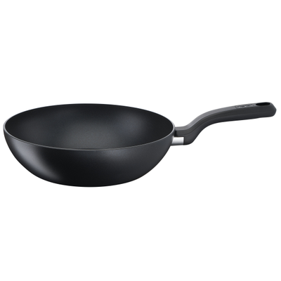 Tigaie Wok So Chef G2671972, înveliș antiaderent 100% sigur, de lungă durată, Thermo-Signal™, bază Thermo-Fusion™, 28 cm, aluminiu, negru