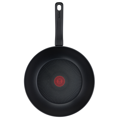 Tigaie Wok So Chef G2671972, înveliș antiaderent 100% sigur, de lungă durată, Thermo-Signal™, bază Thermo-Fusion™, 28 cm, aluminiu, negru