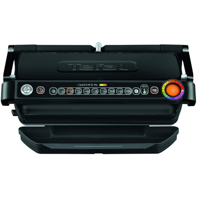 Grătar electric OptiGrill+ XL GC722834, 9 programe, indicator gătire, senzor automat, mod manual 4 nivele, plăci antiaderente din aluminiu turnat, tavă colectare lichide, negru