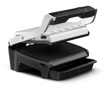 Grătar electric OptiGrill Elite GC750D30, 12 programe, termostat reglabil, carte de rețete, argintiu