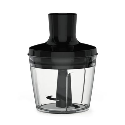 Mixer vertical OptiChef 2 în 1 HB641838, 800 W, 10 trepte de viteză, funcție Turbo, tocator 0.5 L, protecție antistropire, mâner antialunecare, recipient 0.8 L, negru