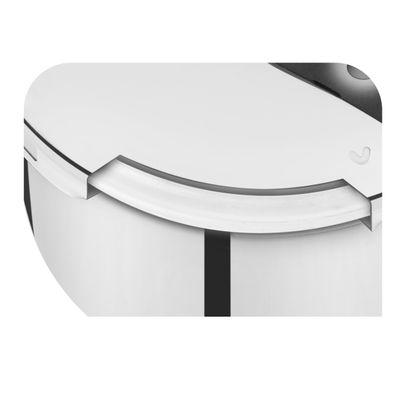 Oală sub presiune Secure 5, P2530741, 5 sisteme de siguranță, 2 nivele de presiune, indicator de presiune, 6 L, inox, argintiu