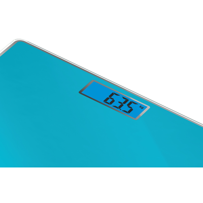 Cântar de baie Classic PP1503V0, 160 KG, gradații la 100 g, 31 x 31 cm, sticlă, albastru