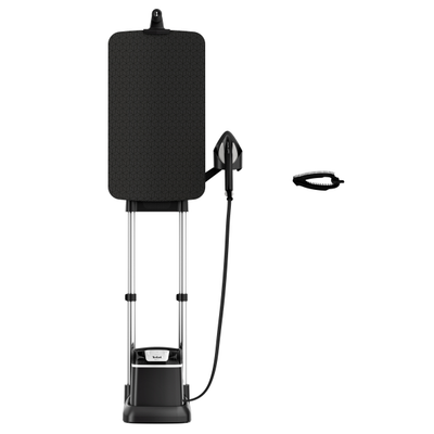 Aparat de călcat multifuncțional Ixeo+ QT1510E0, 2980 W, 5 bari, jet de abur 90 g/min, masă de călcat Smart Board integrată, tehnologie Twin Boiler, bază detașabilă, rezervor 1 L, negru