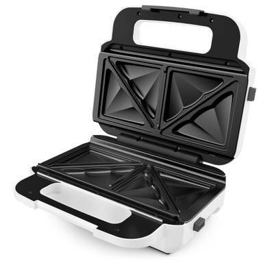 Sandwich maker Snack XL SW701110, 850 W, plăci&nbsp;detaşabile, &icirc;nveliş antiaderent, alb