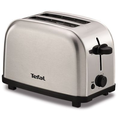 Prăjitor de pâine Ultra Mini TT330D30, 700 W, funcție de oprire, design compact, tavă detașabilă pentru firimituri, inox, argintiu