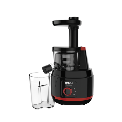 Storcător de fructe și legume Juiceo ZC150838, 150 W, tehnologie presare la rece, auto-curățare, sistem anti-picurare, recipiente suc și pulpă 0.8 L, negru