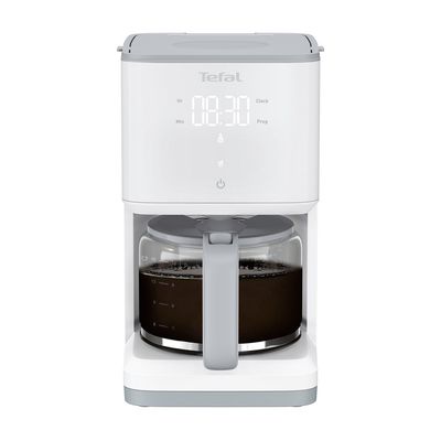 Aparat de cafea Sense CM693110, ecran digital, funcție Aroma, sistem antipicurare, oprire automată, 15 cești, 1.25 L, alb