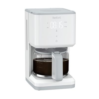 Aparat de cafea Sense CM693110, ecran digital, funcție Aroma, sistem antipicurare, oprire automată, 15 cești, 1.25 L, alb