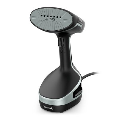Aparat de călcat vertical cu abur Access Steam DT8230E1, 2000 W, abur 30 g/min, jet de abur 90 g/min, rezervor detașabil 0.19 L, perie microfibră, negru / gri