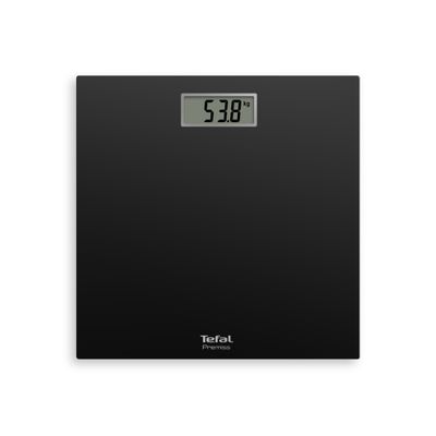 Cântar de baie Premiss PP1400V0, 150 KG, gradații la 100 g, 30 x 30 cm,  sticlă, negru